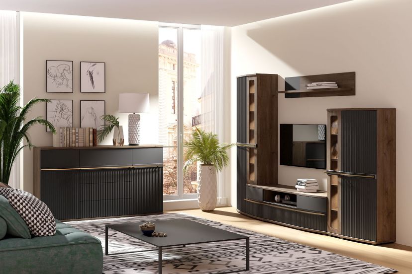 Oryginalne meble salonowe Candy black