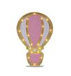 Drewniana lampka Balon dla dzieci - Drewniana lampka balon w kolorze różowym