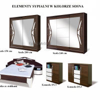 Ciemne meble do sypialni Dome  - 5