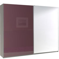 Biała szafa Lux z lustrem - 4
