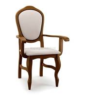 Wygodne krzesło Ludwik z podłokietnikami A77