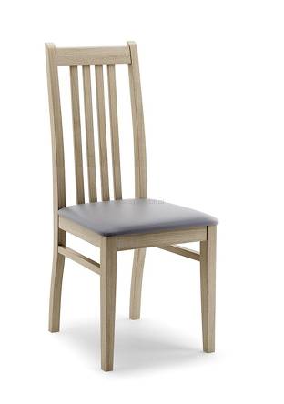 Krzesło A26 do kuchni drewniane - Krzesło A26 do kuchni drewniane, kolor sonoma, tkanina ekoskóra madryt 985