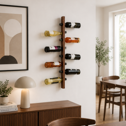 Wiszący stojak na wino