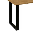 Duży industrialny stół Leon - Nogi stołu Leon w kolorze czarny mat