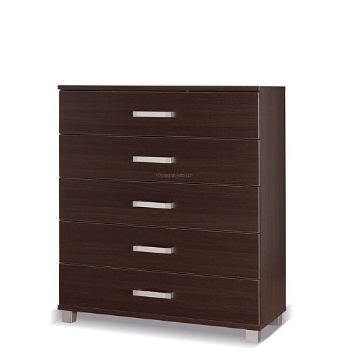 Komoda Maximus z szufladami w kolorze kasztan wenge